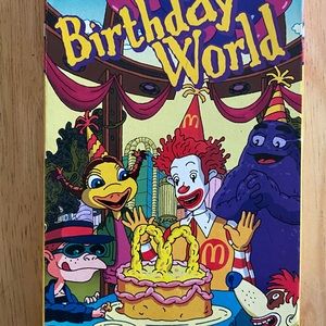 McDonald's The Wacky Adventures of Ronald McDonald: Birthday World VHS 2000